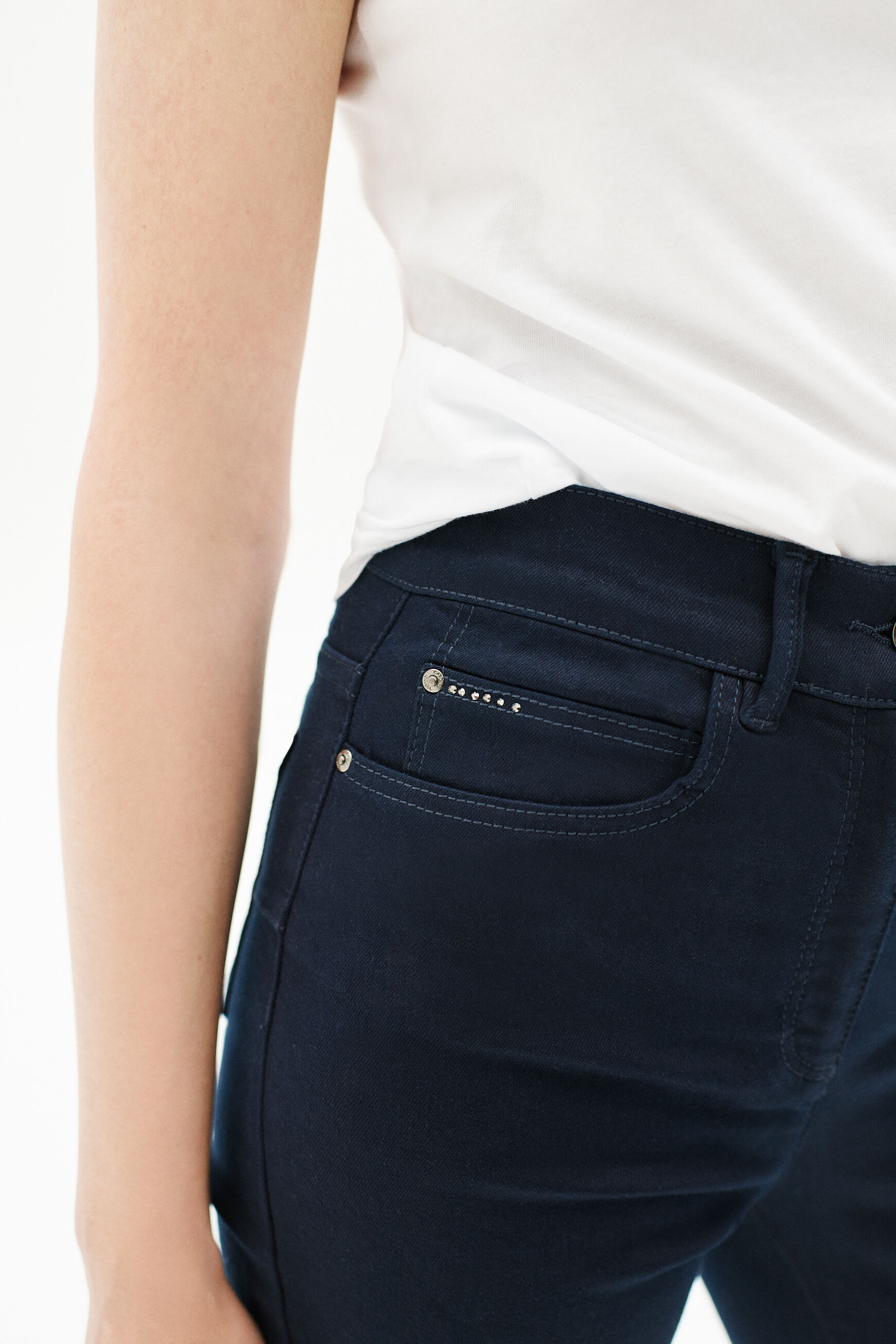 pantalon chicago bleu marine femme