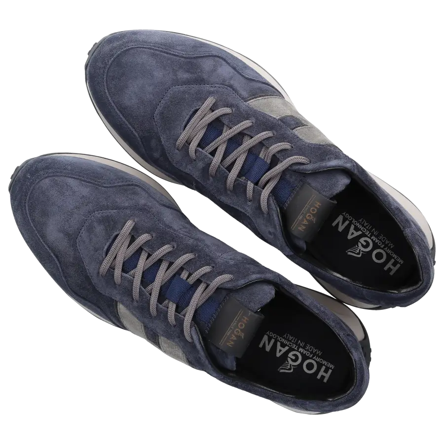 Hogan - Sneaker low H601 Veloursleder - blau