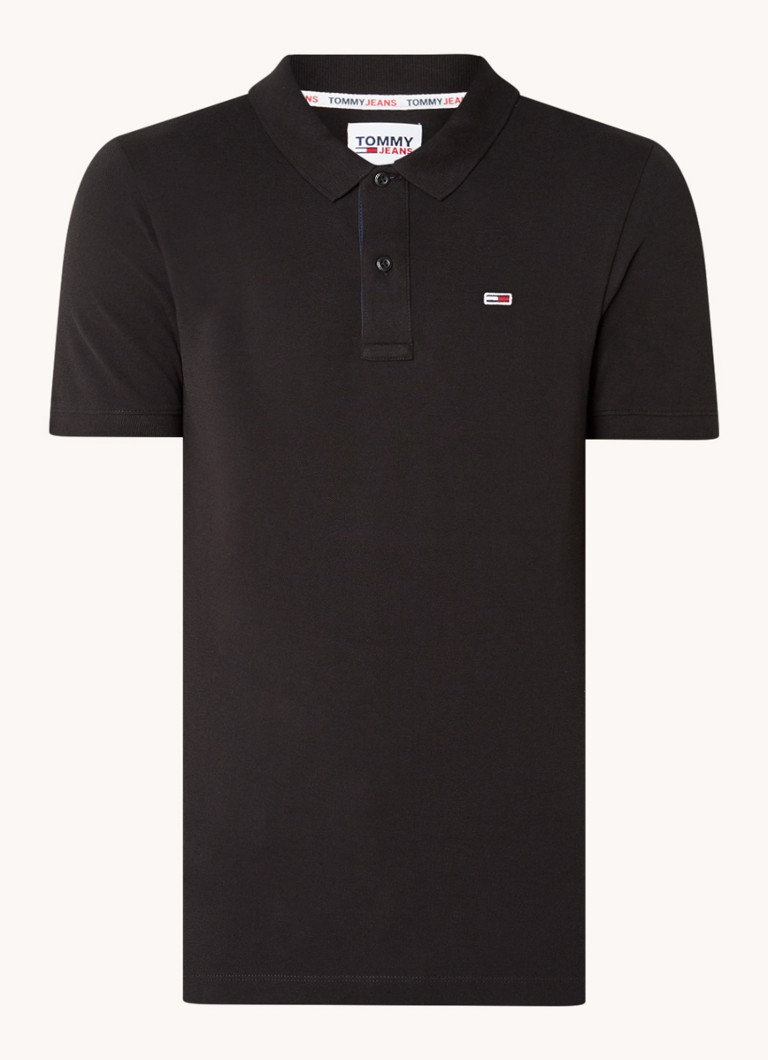 Tricou polo Tommy Hilfiger slim fit din bumbac cu logo