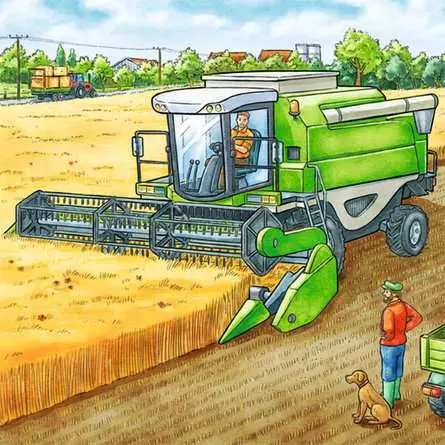 Kinderpuzzle ab 5 Jahren - Große Landmaschinen - 49 Teile