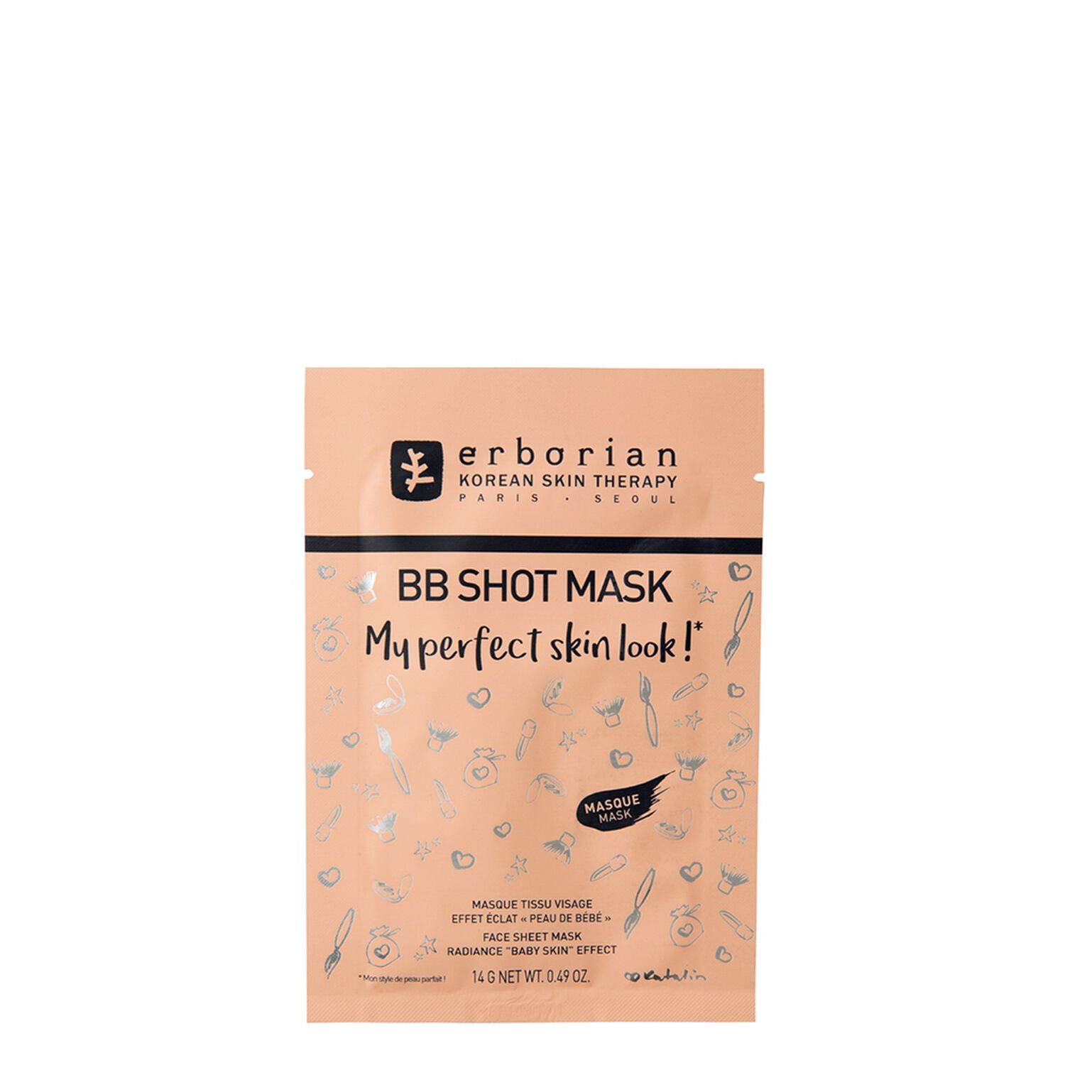 Erborian BB Shot Mask Masque Tissu Visage Effet 