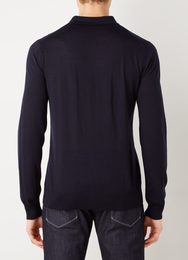 Emporio Armani polo majica regularnog kroja od fino pletene vune