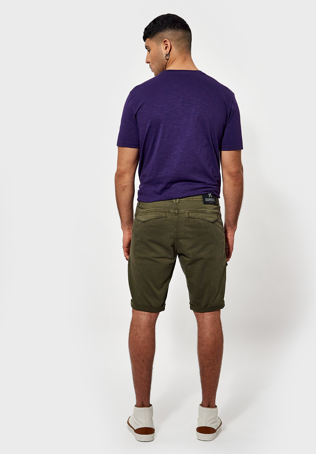 AKERO  Short tapered kaki Homme