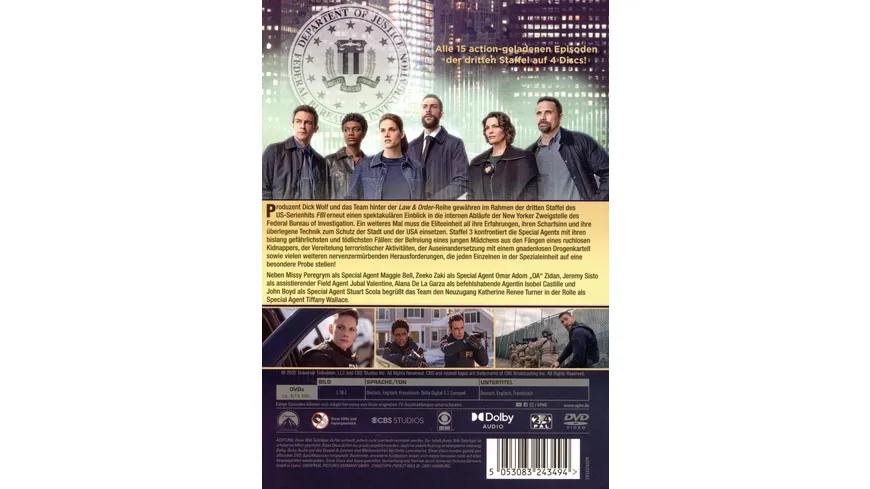 FBI - Staffel 3  [4 DVDs]