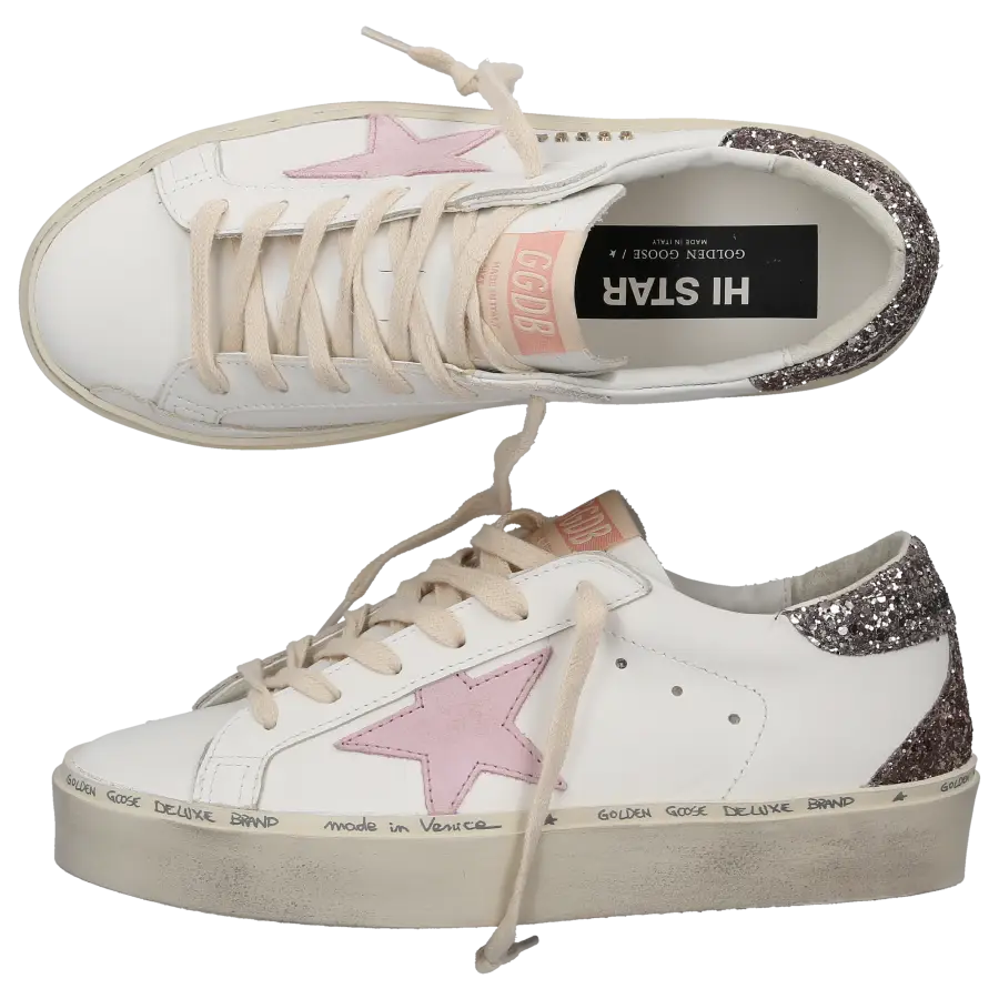 Golden Goose - Sneaker low HI STAR CLASSIC Kalbsleder - weiß