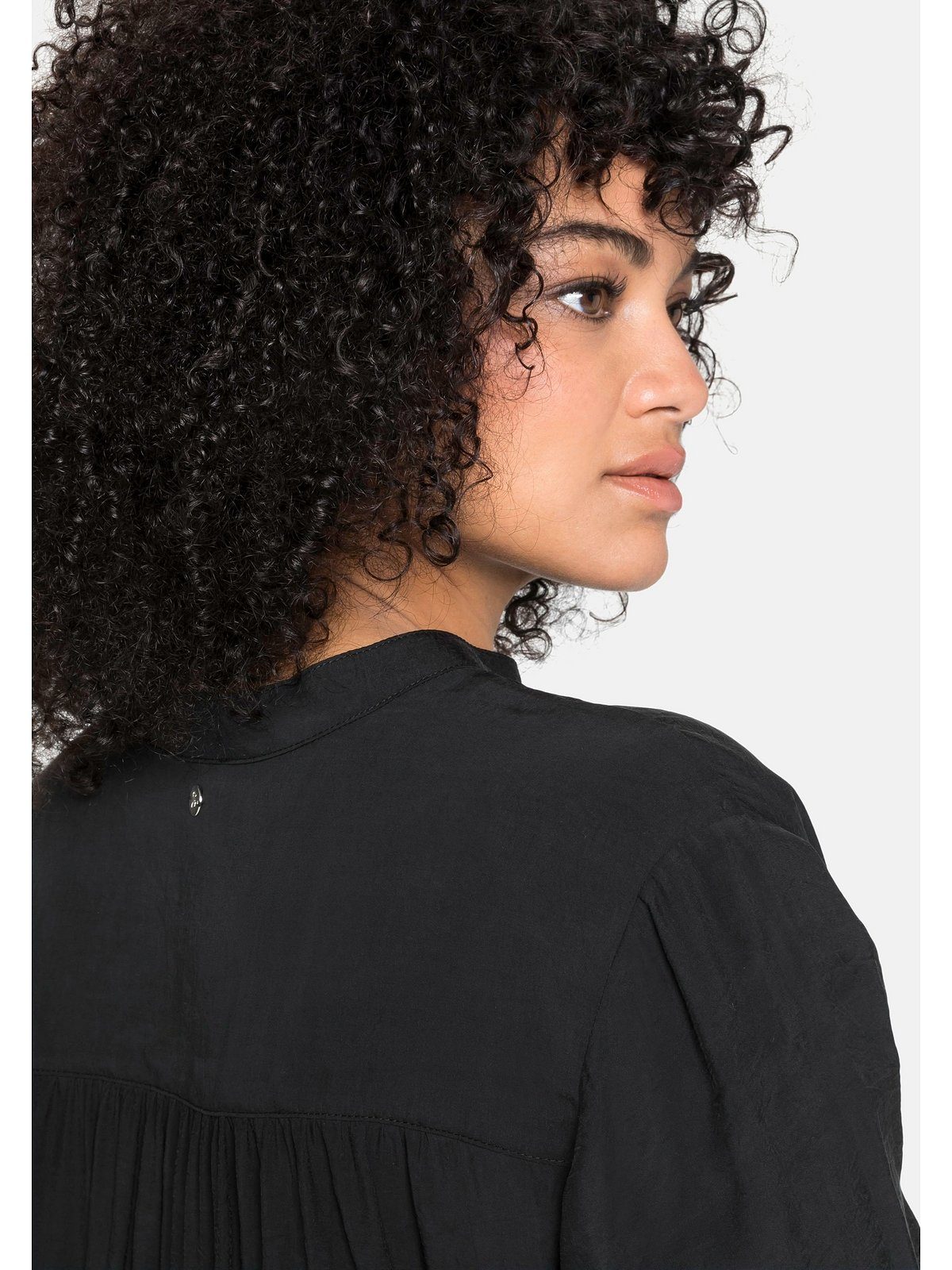 Sheego Longbluse Große Größen mit Raffung am Rückenteil