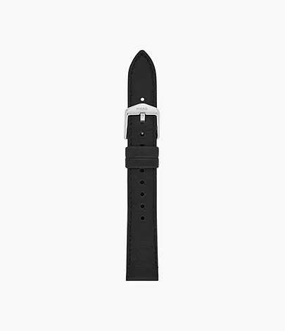 Fossil Band 16 mm LiteHide-Leder schwarz