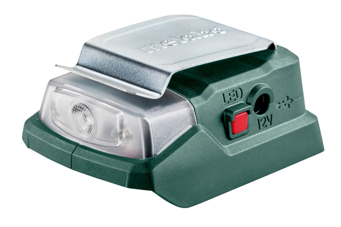 Metabo Tilbehør 600298000 Powermaxx PA 12 LED USB batteristrømadapter