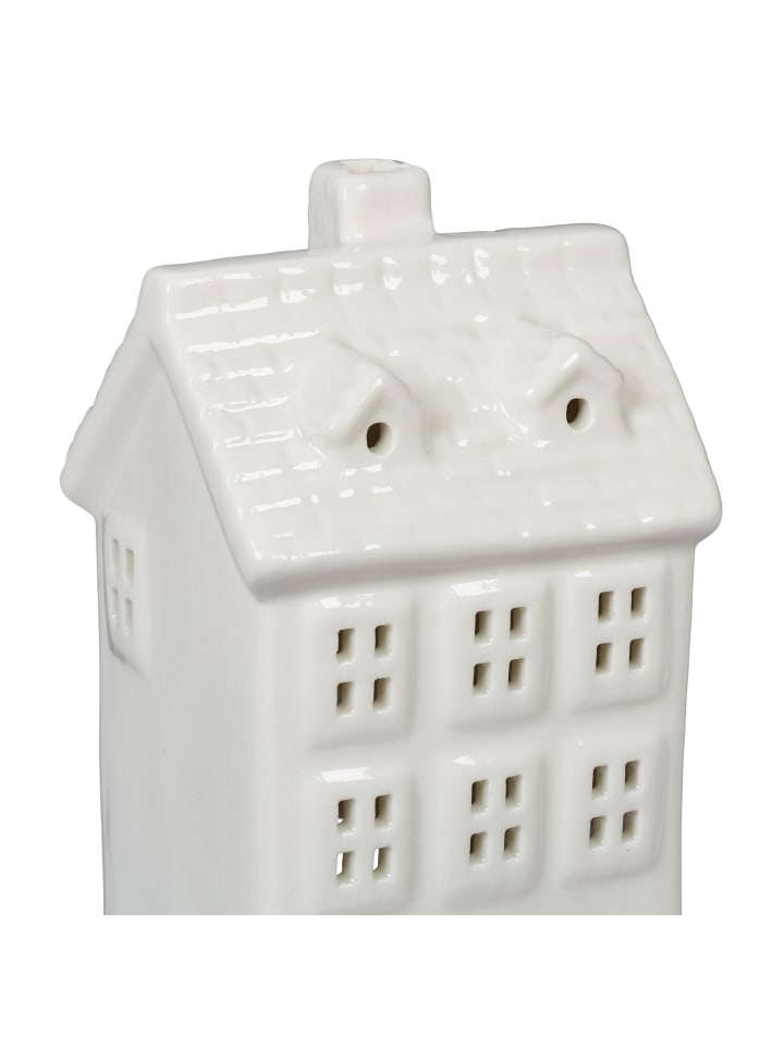 relaxdays Teelichthaus in Weiß - (B)7 x (H)14,5 x (T)6 cm günstig kaufen onesize