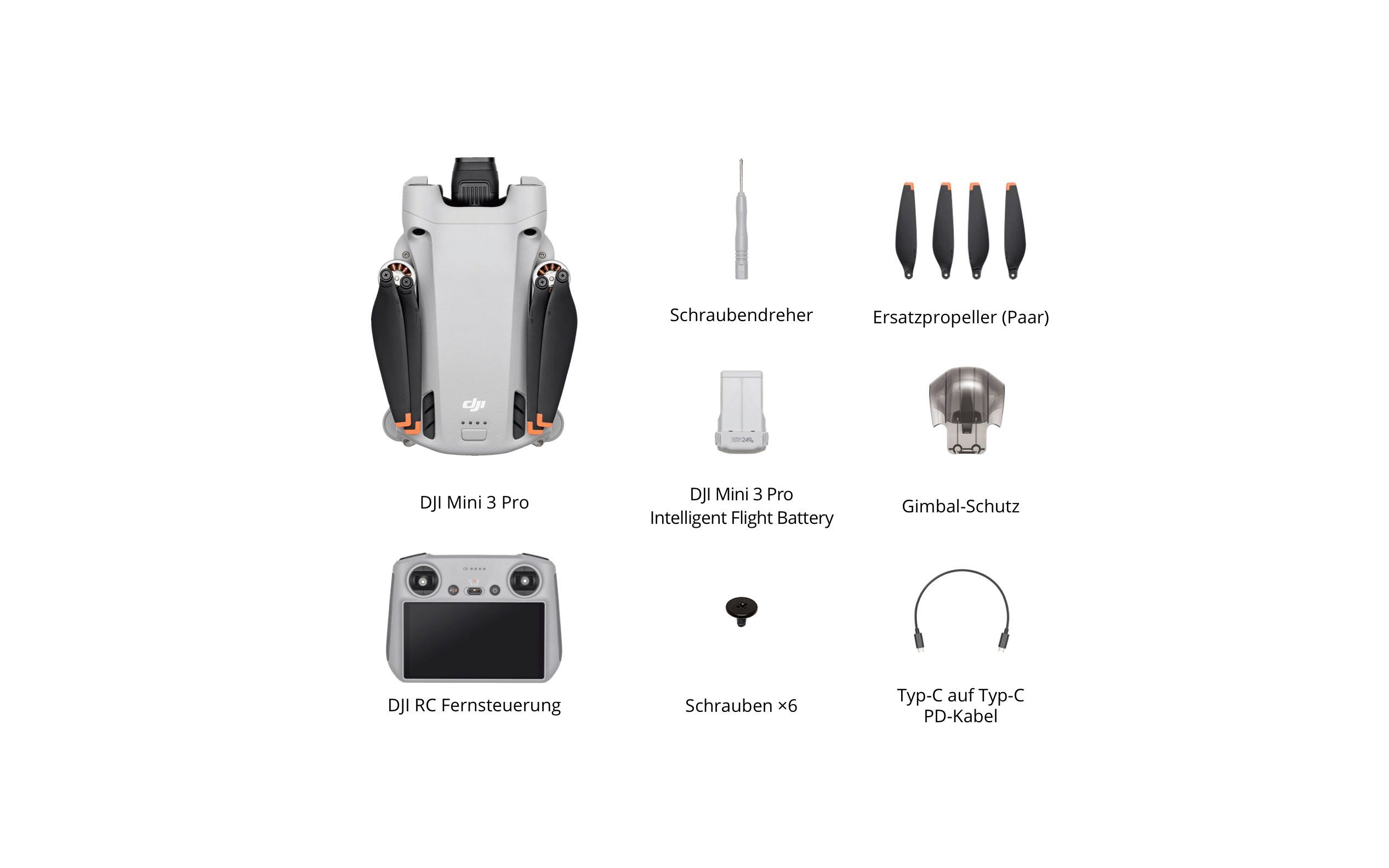 DJI DJI Mini 3 Pro (DJI RC) Drohne (Mini 3 Pro Fly More Kit unter Art. 97085663 bestellbar)