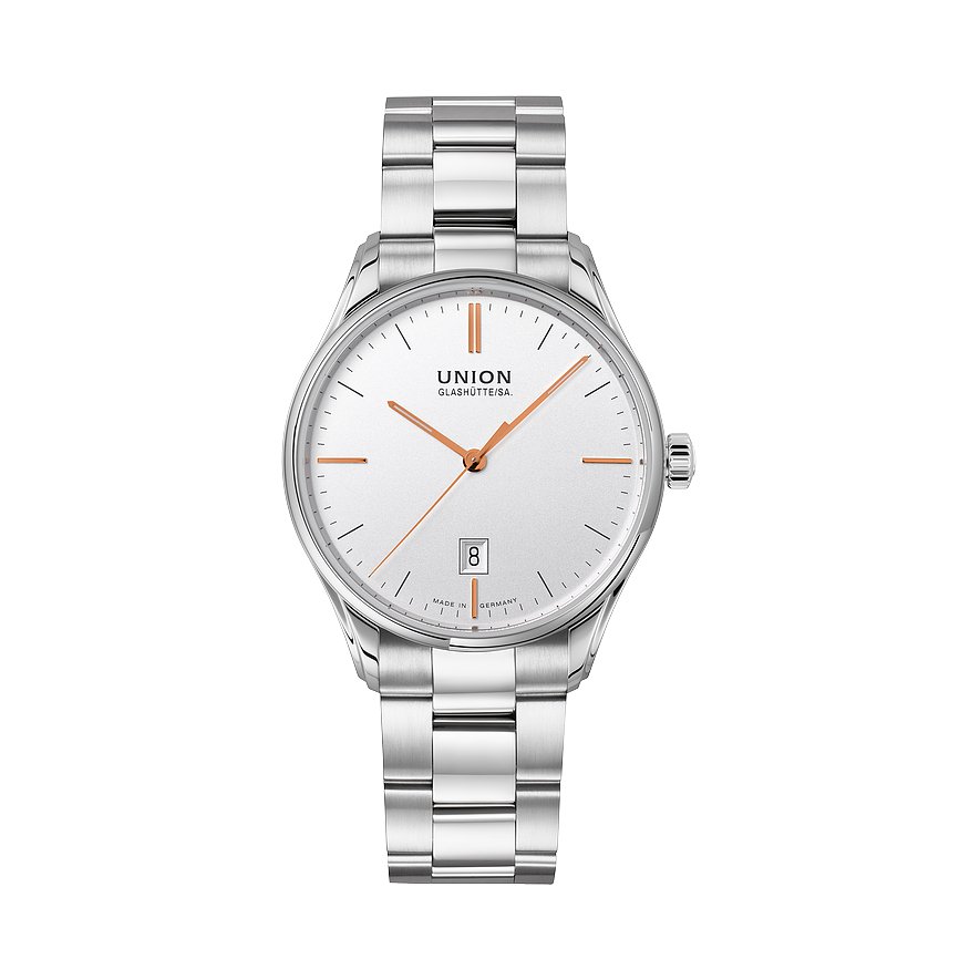 Union Glashütte Herrenuhr Viro Datum 41 mm