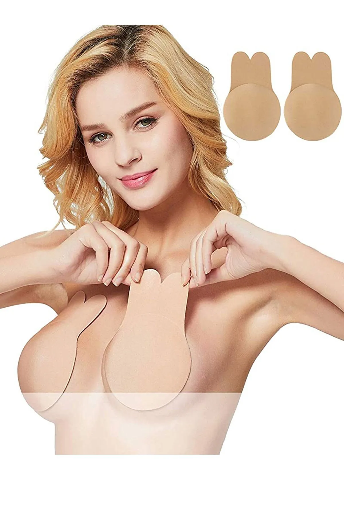 C&City  Bruststraffung-Nippel, der Push-Up-Silikon-BH-Haut versteckt