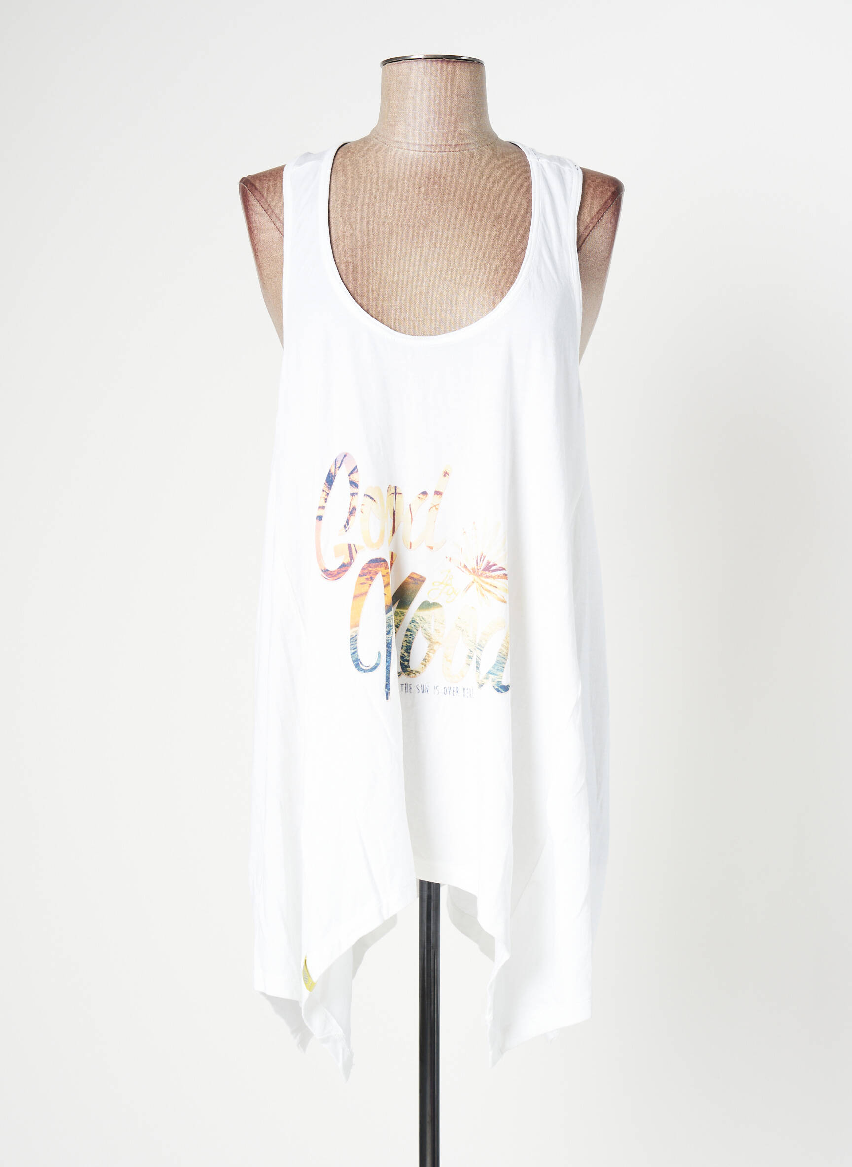 Jn Joy Tuniquesansmanche Femme couleur blanc