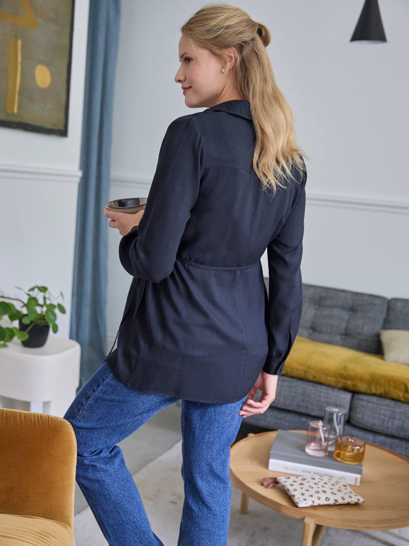 Chemise grossesse et allaitement noir