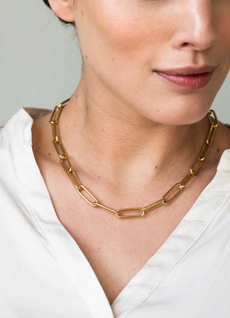TI SENTO - Milano Closed Forever necklace gold plated 3937SY