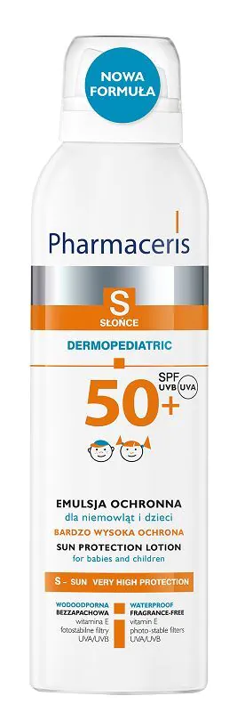 „Pharmaceris S“ apsauginė emulsija kūdikiams ir vaikams su SPF50+