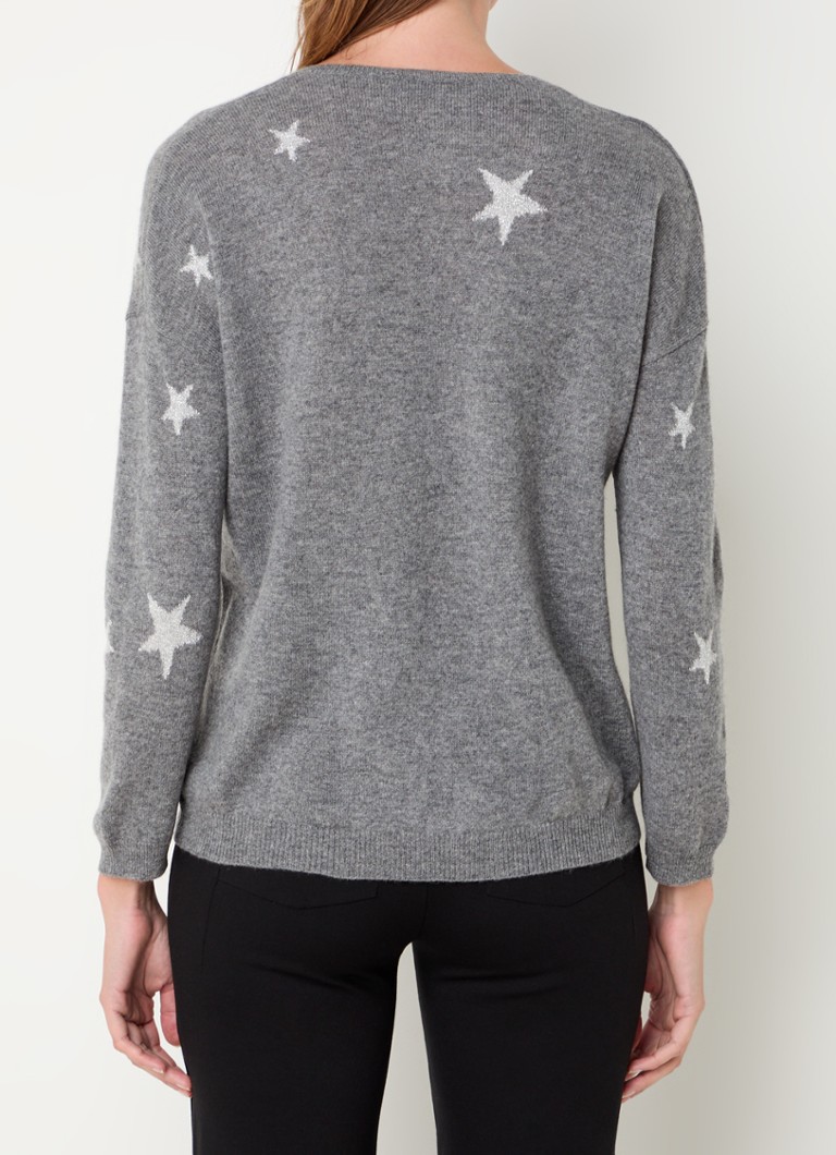 Maglione in cashmere a maglia fine Gerard Darel Jodelle con motivo a maglia