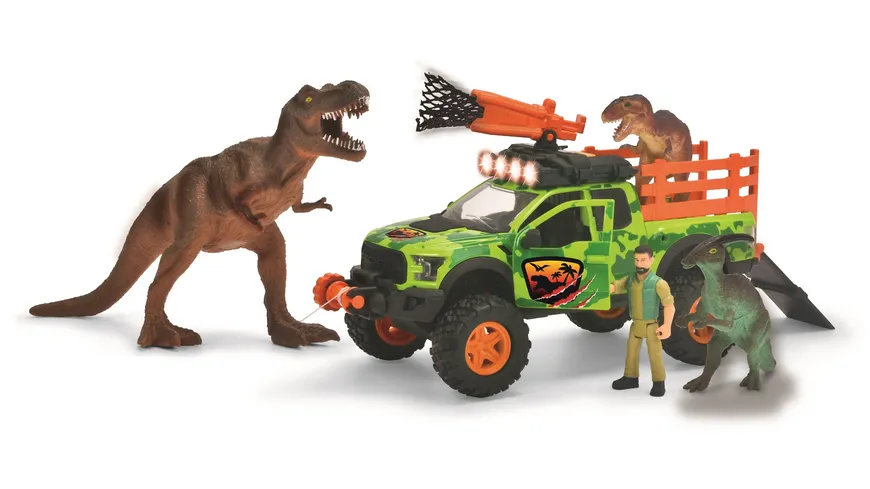 Dickie Toys - Dinosaurier-Fahrzeug Dino Hunter (25 cm)