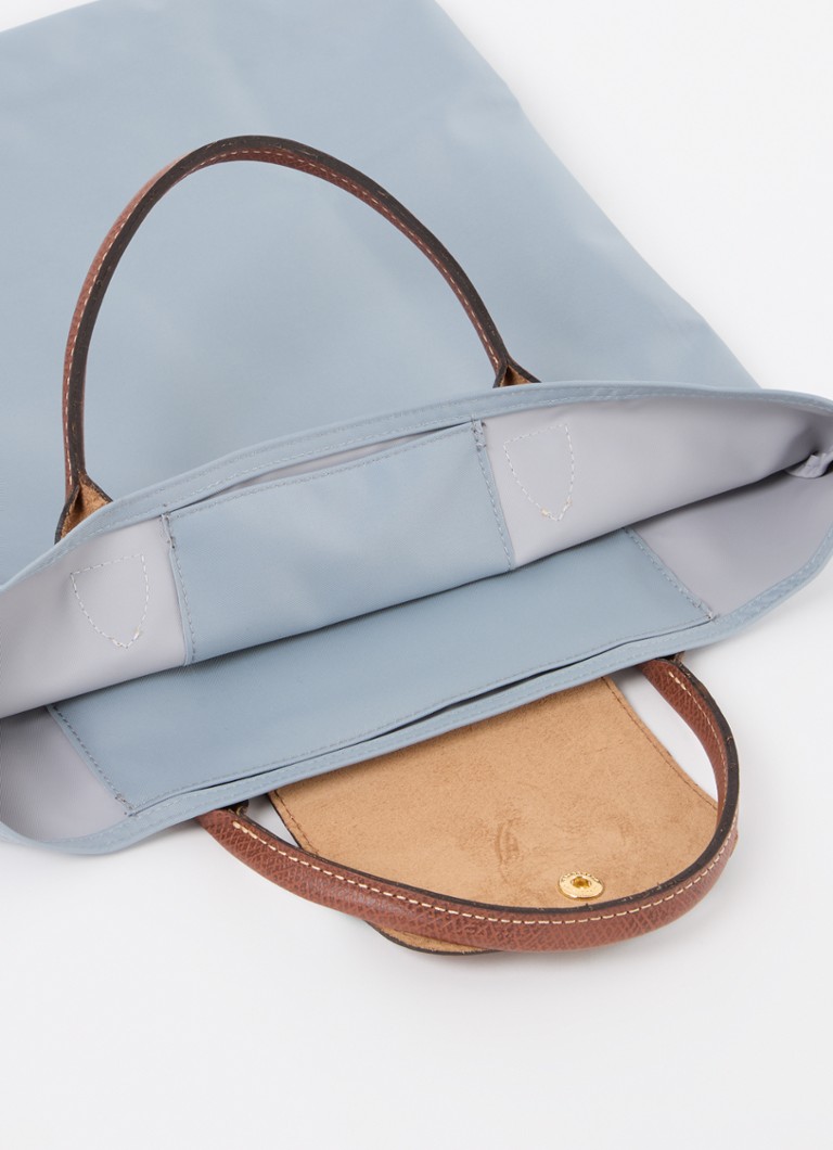 Geantă Longchamp Le Pliage Original, mărimea M, cu detalii din piele.