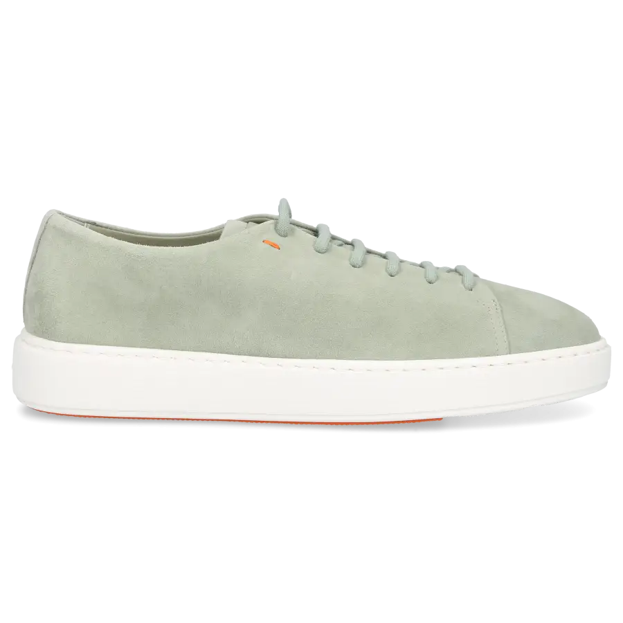 Santoni - Sneaker low MBCD21 Veloursleder - grün