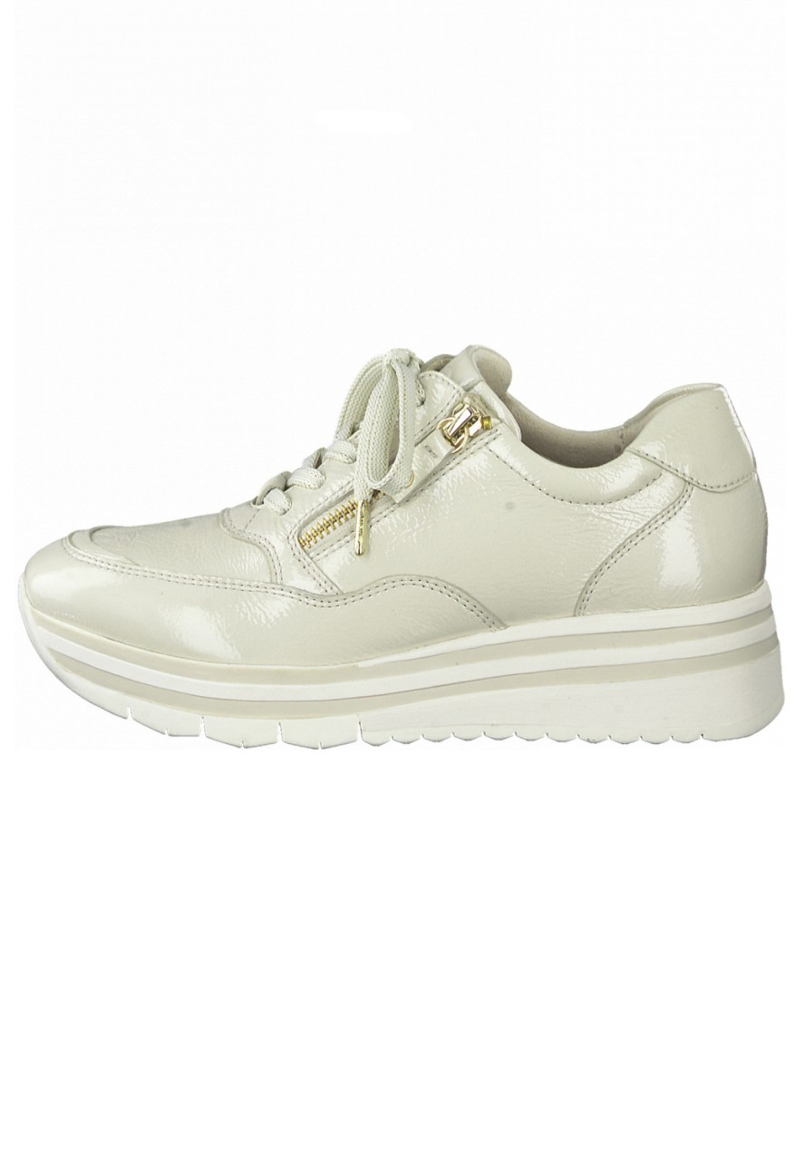 WORTMANN Sneaker beige Da.-Schnürer