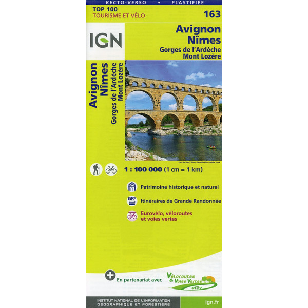 Avignon Nîmes 1:100 000 - Wanderkarte