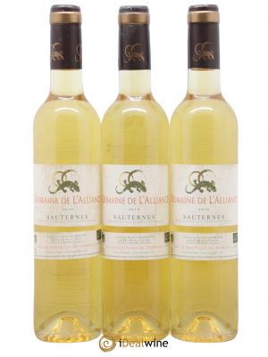 Sauternes Domaine de l'Alliance Alibrand 50cl 2016 - Lot de 3 Bouteilles