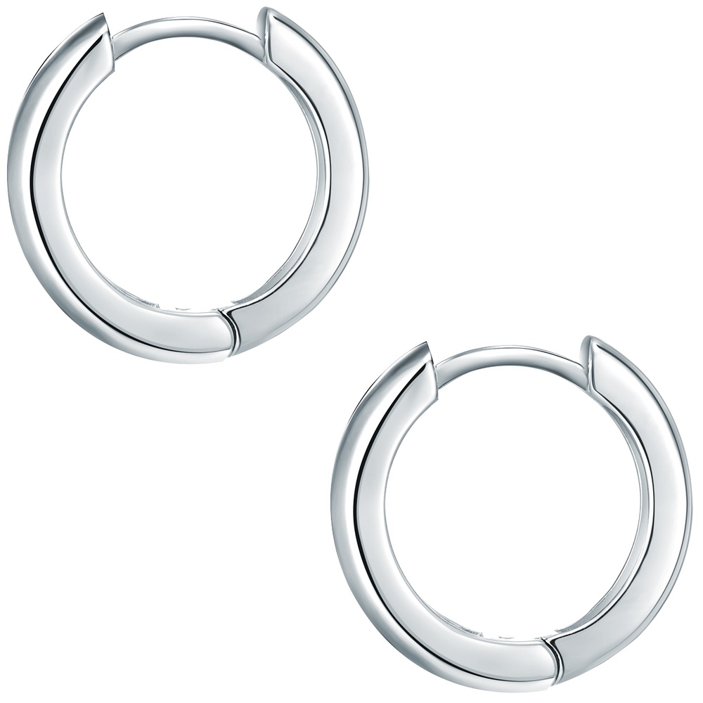 Rafaela Donata Créoles en argent Argent sterling en Argent Boucles d'oreilles