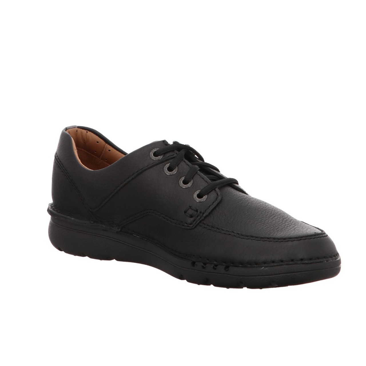 CLARKS Komfort Schnürer schwarz UNNATURE TIME