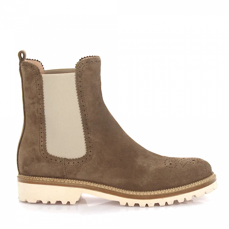 Unützer - Chelsea Boots Veloursleder - beige