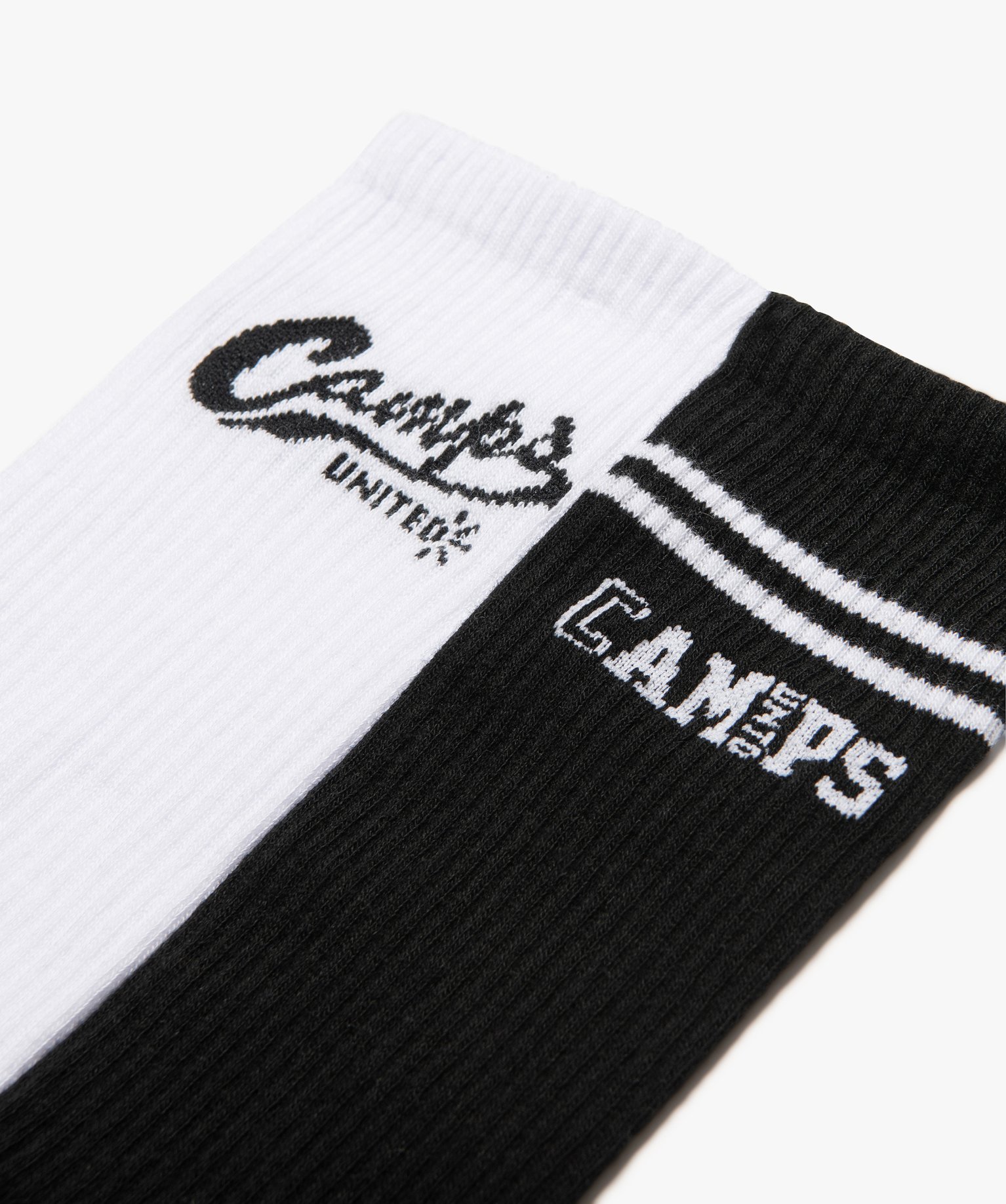 Chaussettes look sport tige haute homme (lot de 2) - Camps U... noir | GEMO
