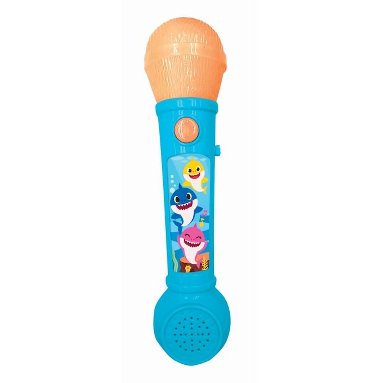 Microphone Lumineux avec Mélodies et Effets Sonores Baby Shark bleu