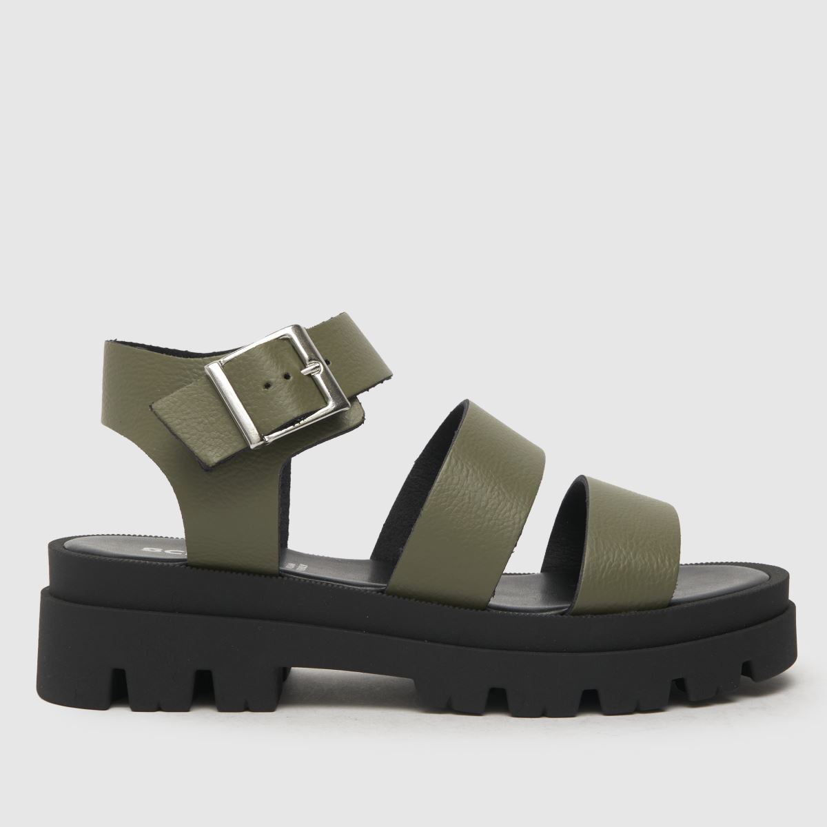 Mohutné sandály Schuh Tate v khaki barvě