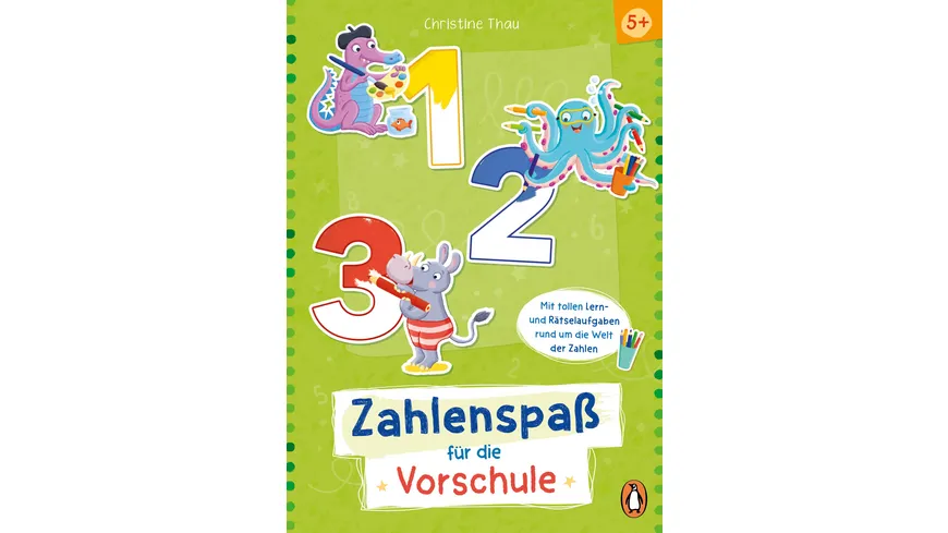 1, 2, 3 – Zahlenspaß für die Vorschule - Mitmach-Block mit 45 Rätseln