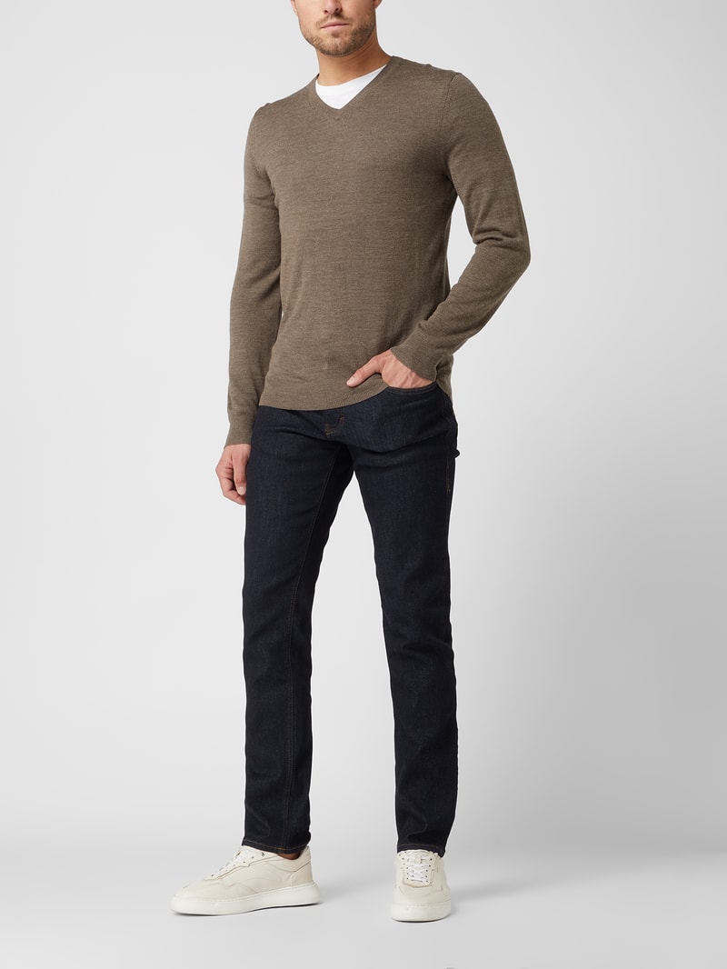 Modern Fit Jeans mit Stretch-Anteil Modell 'Mitch' in dunkelblau