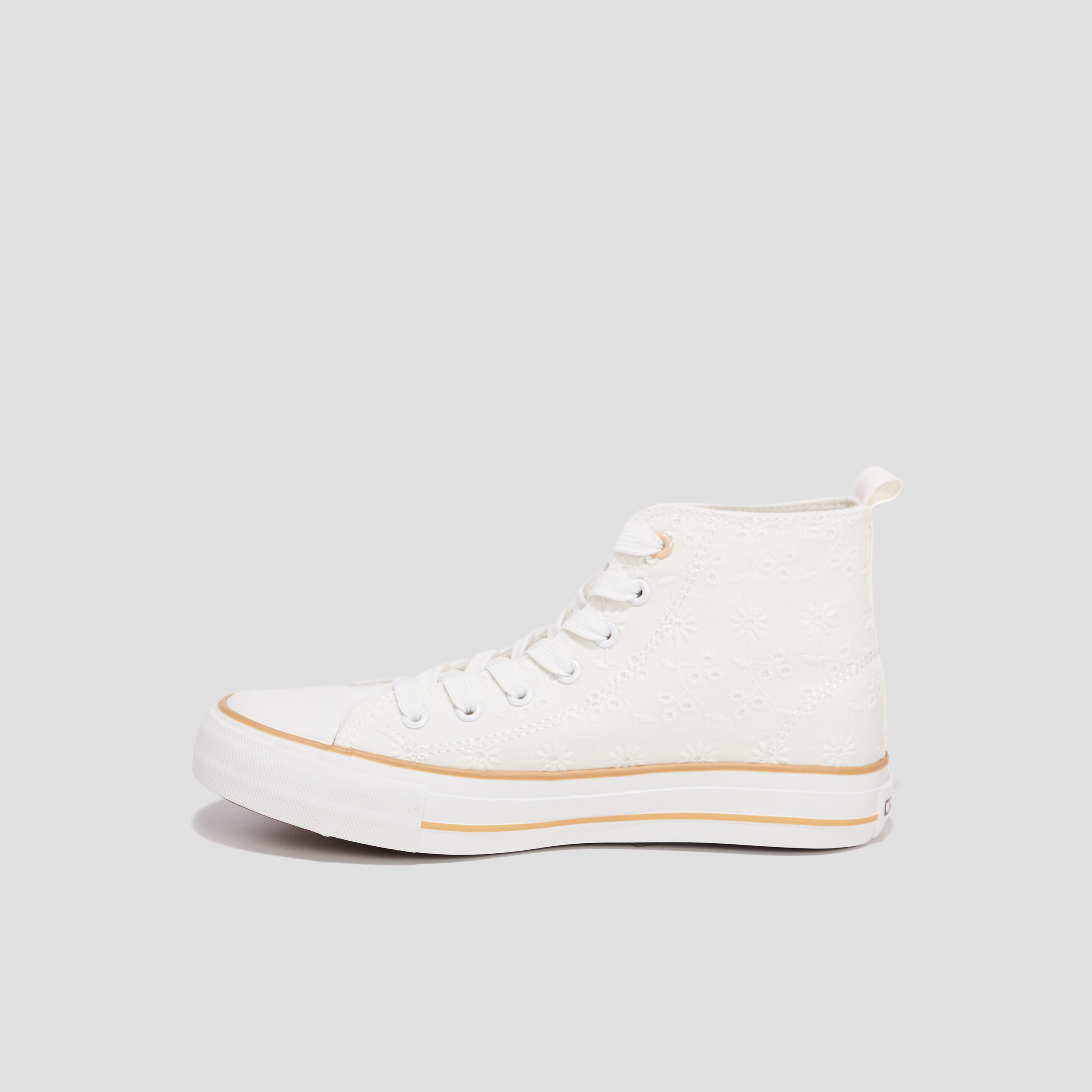 Baskets montantes en toile Creeks ivoire femme | La Halle