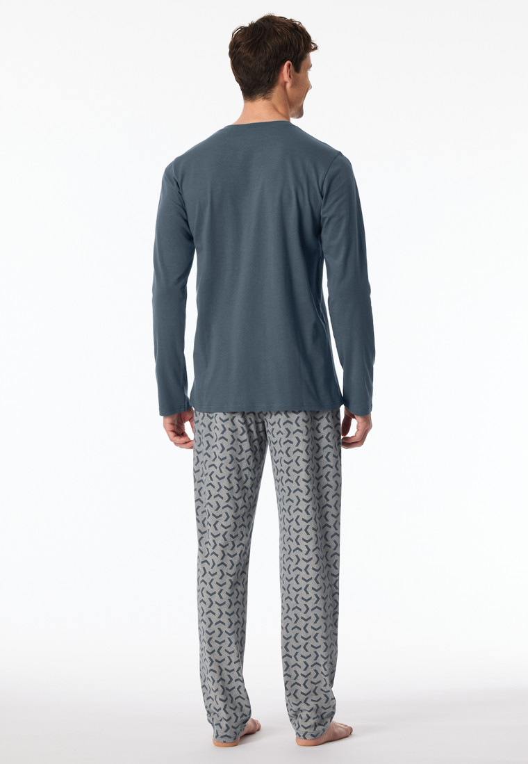 Schlafanzug lang jeansblau - Casual Essentials
