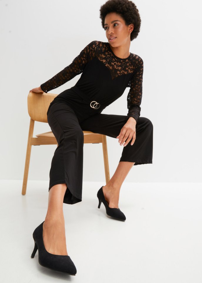 Jumpsuit mit Spitze