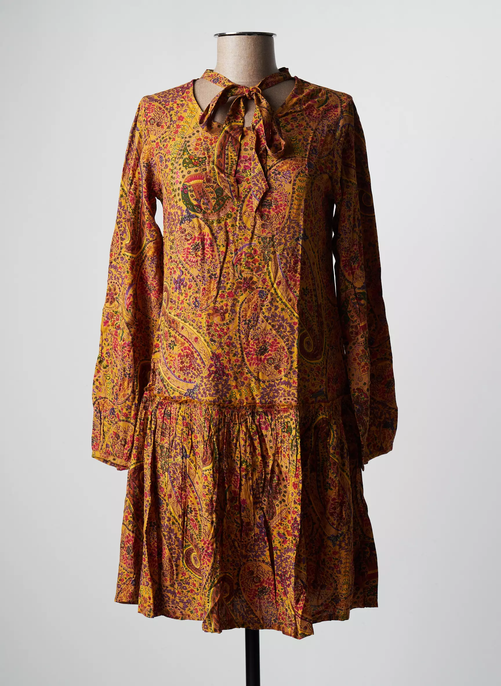 Agathe   Louise Robes Mi Longues Femme couleur jaune