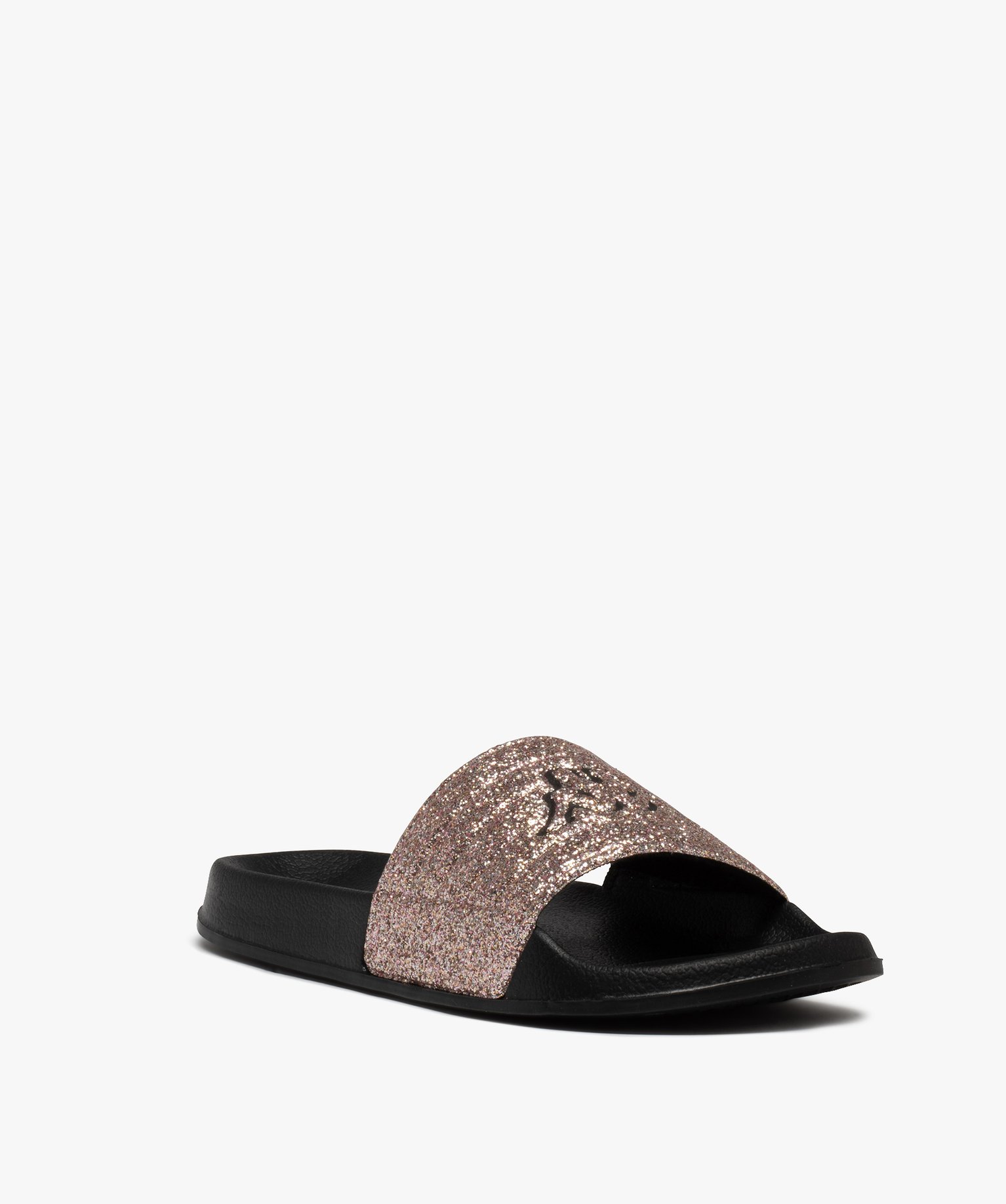 Mules de piscine femme pailletées - Kappa Matese noir | GEMO
