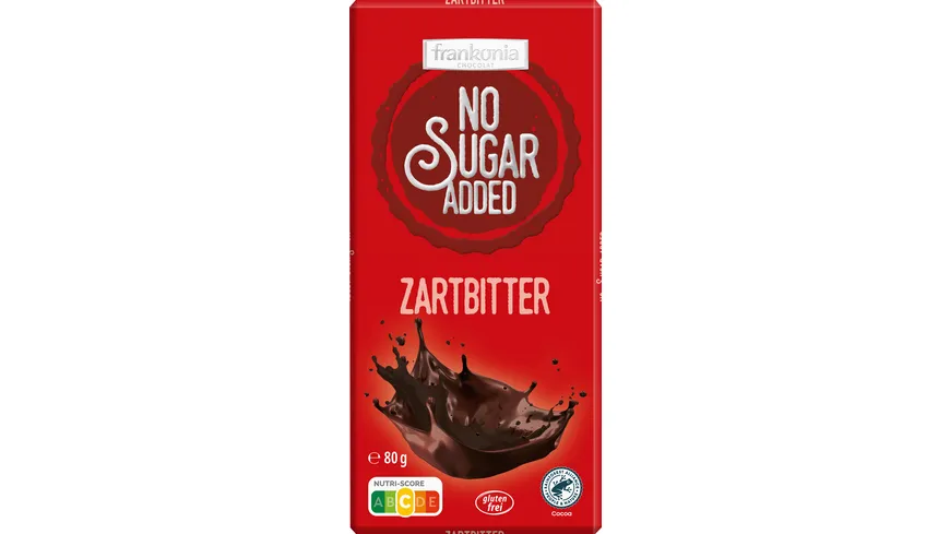 Frankonia No Sugar Added Zartbitterschokolade 80 g