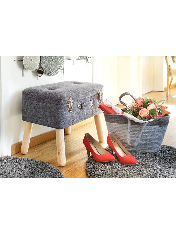 kobolo Sitzhocker LIGHTGREY50 in Grau günstig kaufen onesize