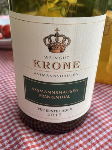 Weingut KroneAssmannshäusen Frankenthal VDP. Erste Lage 2018
