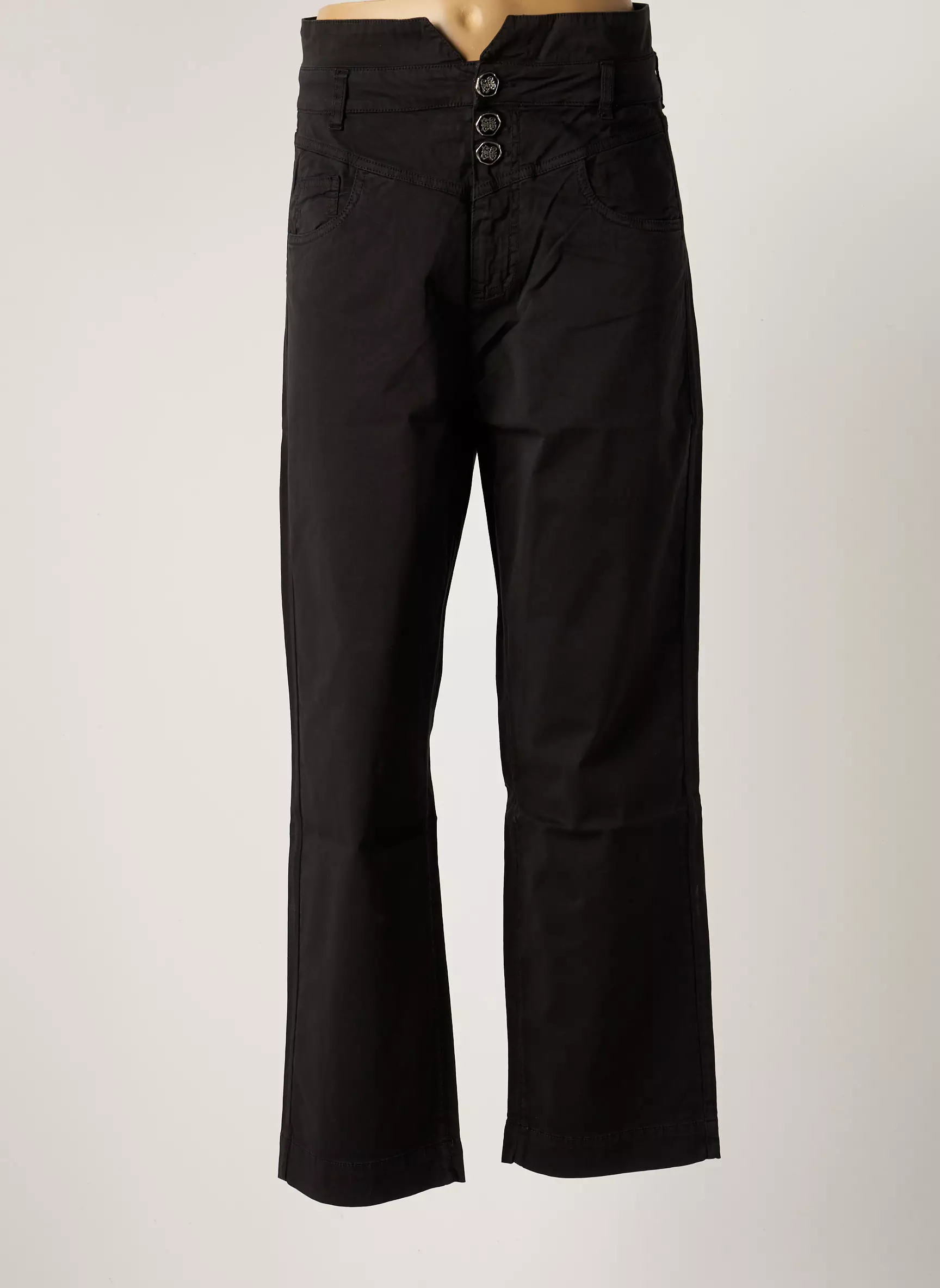 Elisa Cavaletti Pantalons Droits Femme couleur noir
