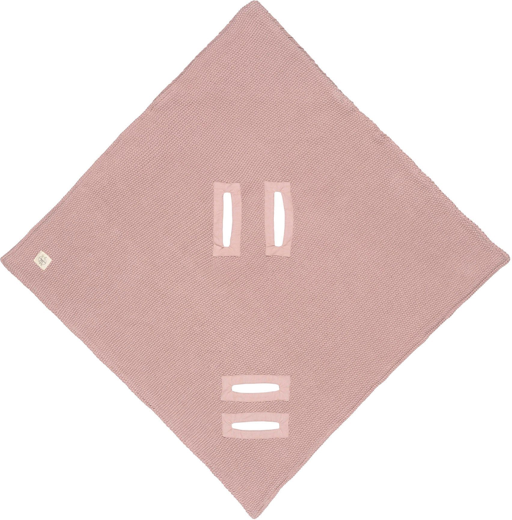 Einschlagdecke Einschlagdecke für Babyschale, dusty pink, LÄSSIG, GOTS made with organic materials, zertifiziert durch BCS 27262