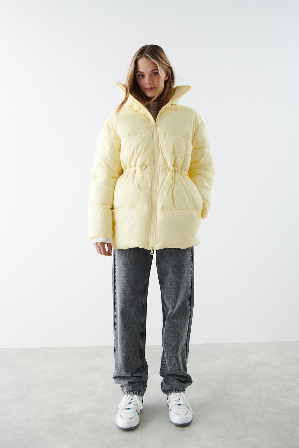 Y shiny puffer jacket