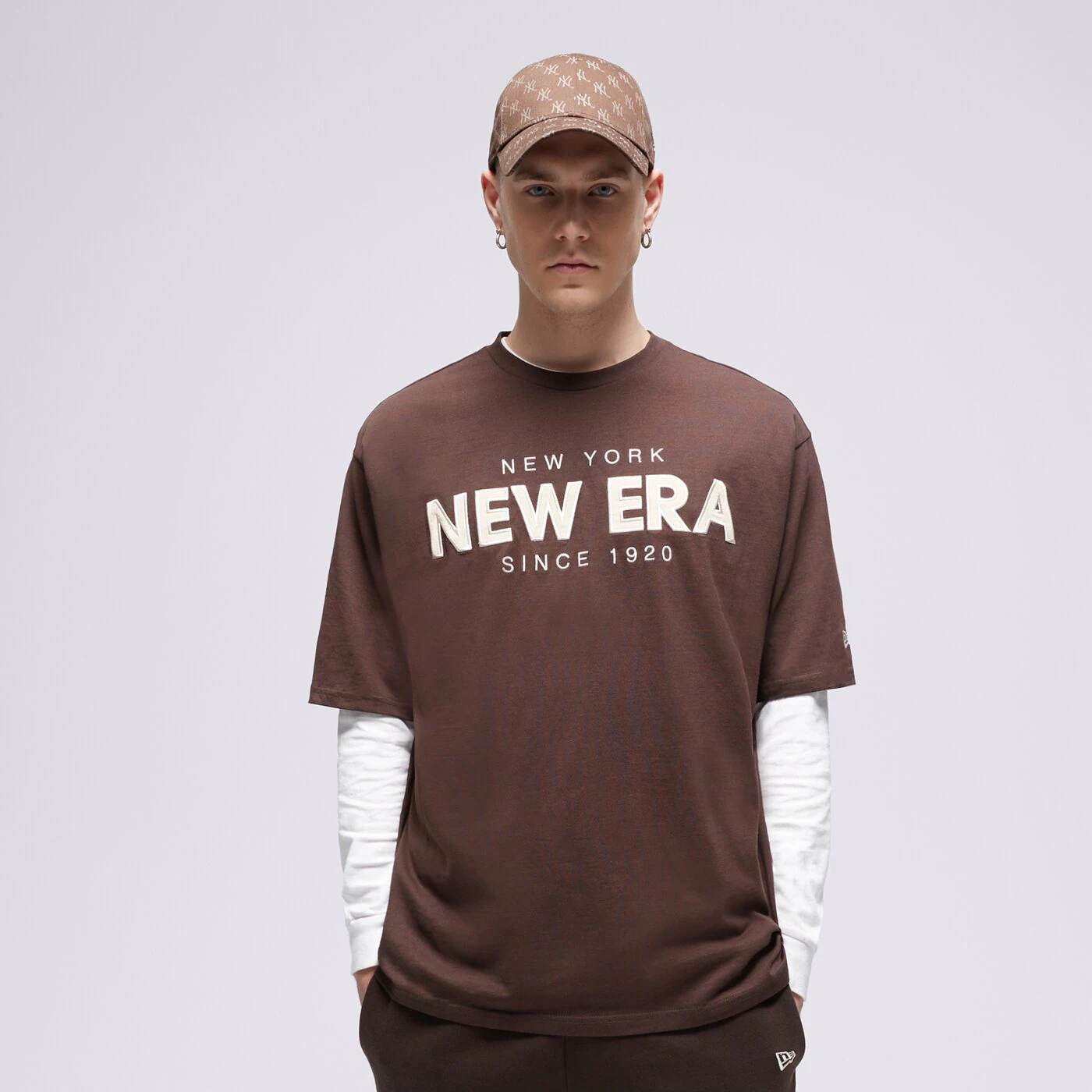 NEW ERA T-SHIRT NE WORDMARK OS Braun