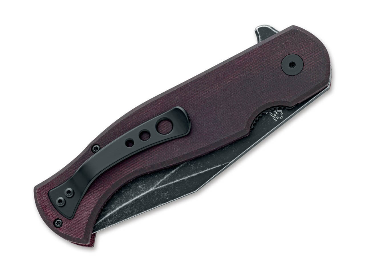 East Wood Tiger Micarta Burgundy