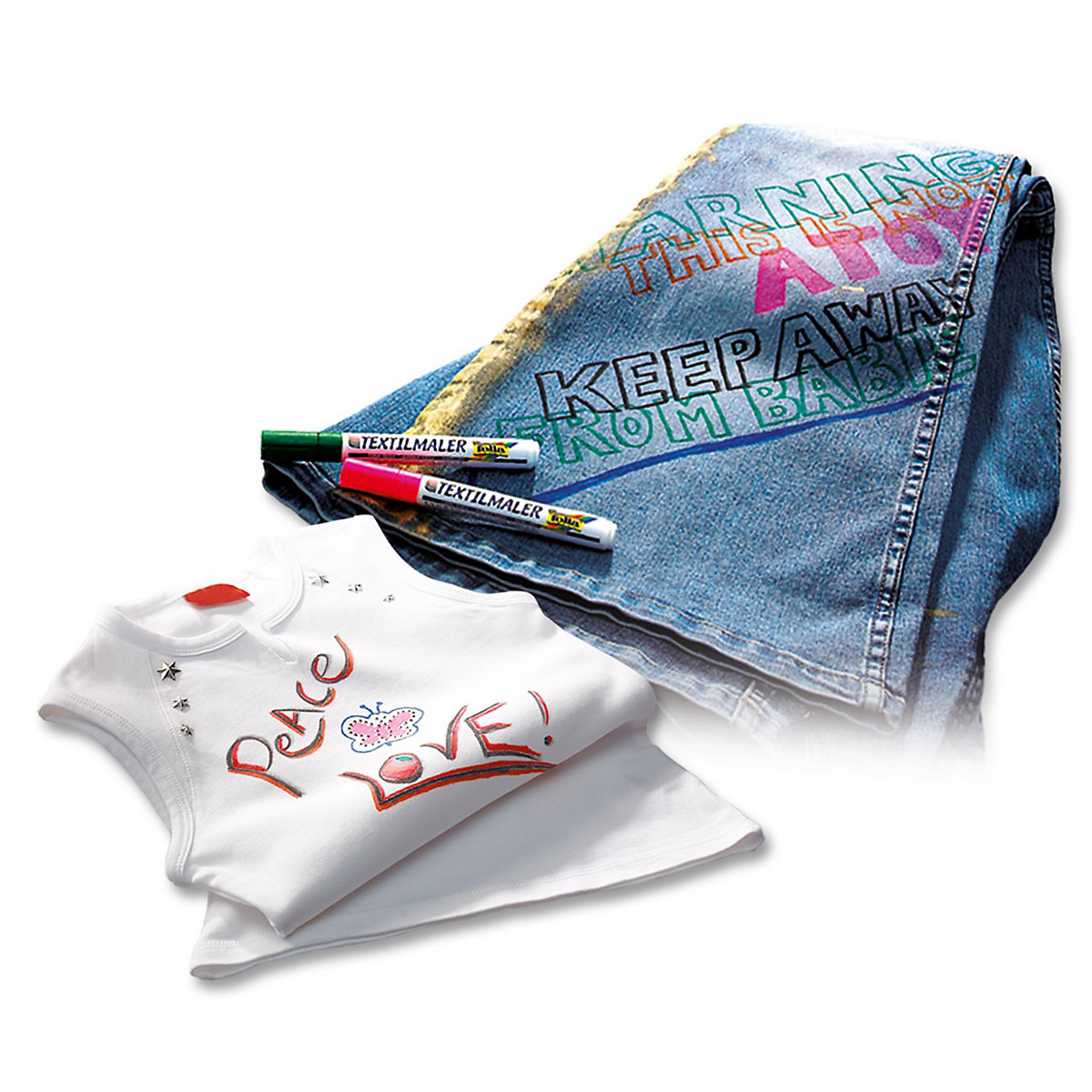 Textilmaler, 6 Farben