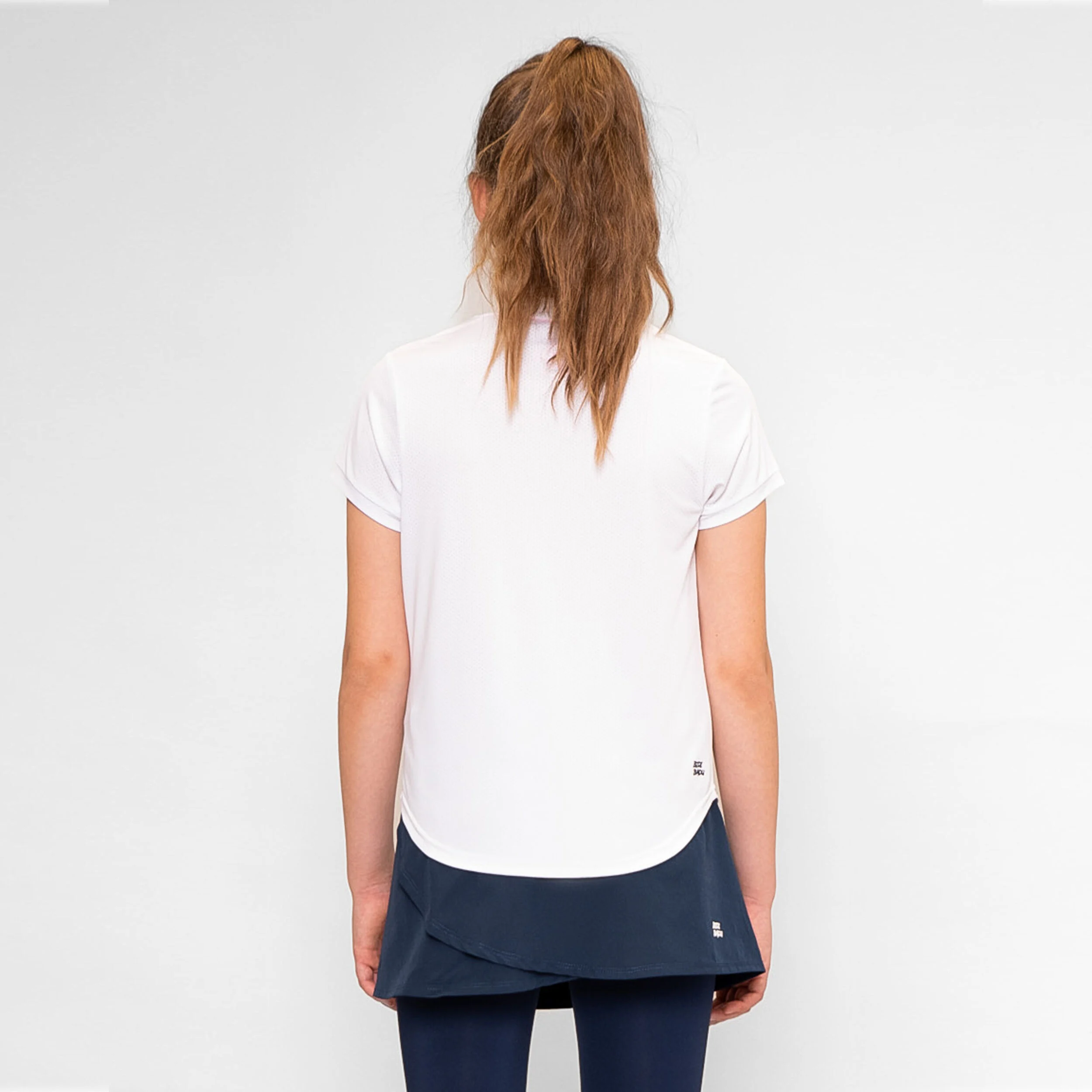 Crew T-Shirt Mädchen - Weiß